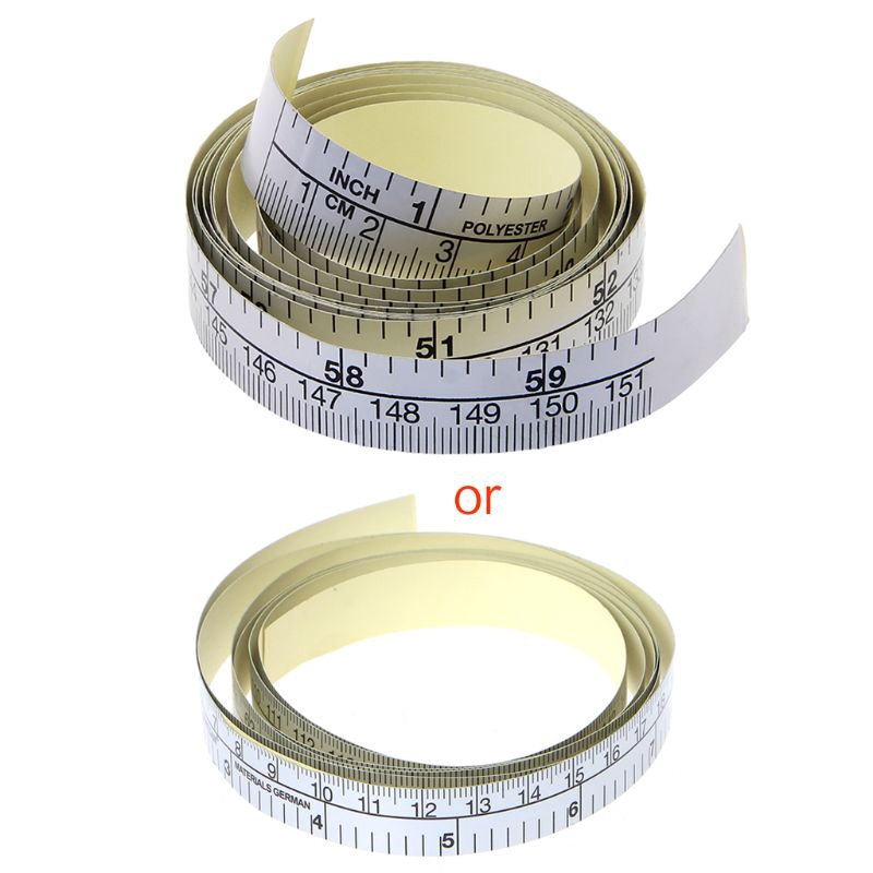 151cm Self Adhesive Metric Measure Tape Vinyl Ruler For Sewing Machine ...