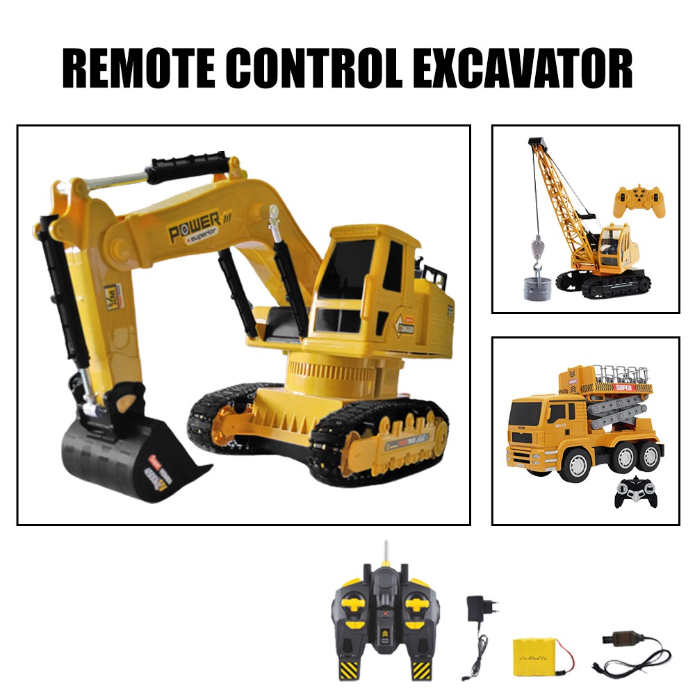 ReadyStock Construction Toy Vehicle Control Drift RC Car Racing Kereta ...