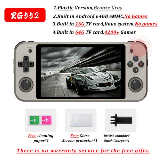 Anbernic RG552 Handheld Game Console 5.36 Inch IPS Touch Screen Video ...