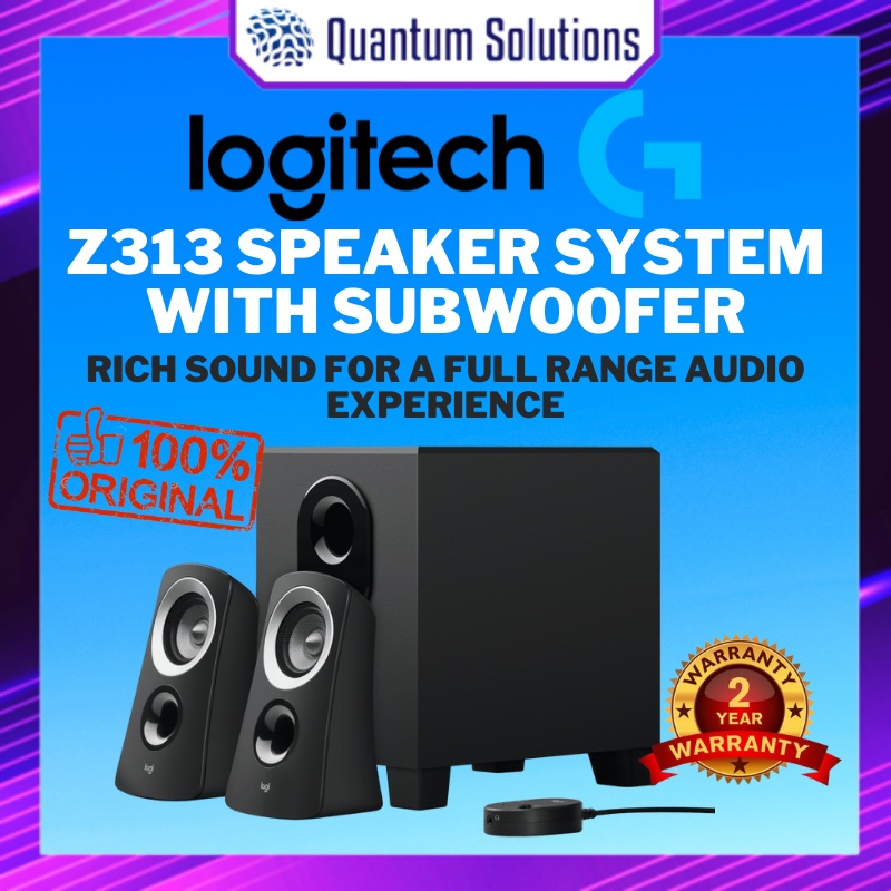 Logitech Z313 SPEAKER SYSTEM WITH SUBWOOFER Shopee Malaysia