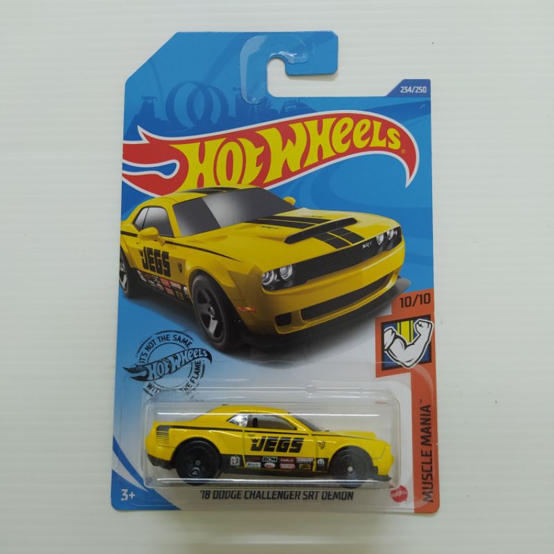 Hot Wheels 18 Dodge Challenger Srt Demon Muscle Mania Shopee Malaysia