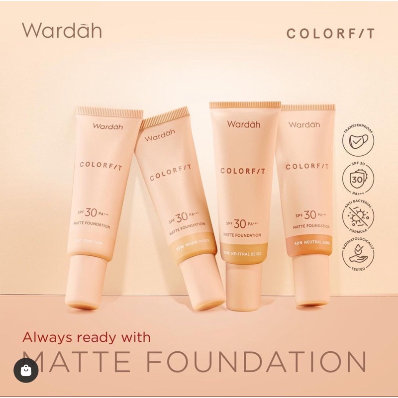 Wardah Colorfit Matte Foundation SPF 30 PA+++ 25ml | Shopee Malaysia