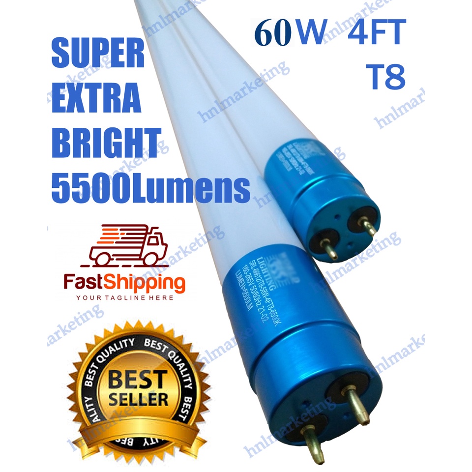 30PCS NADRO 60W 4FT LED TUBE LIGHT DAYLIGHT 6500K SUPER EXTRA BRIGHT Shopee Malaysia