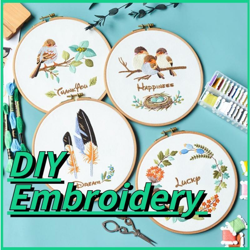 Embroidery Kit-Needlework for Beginner-Cross Stitch Set/ DIY Cartoon ...