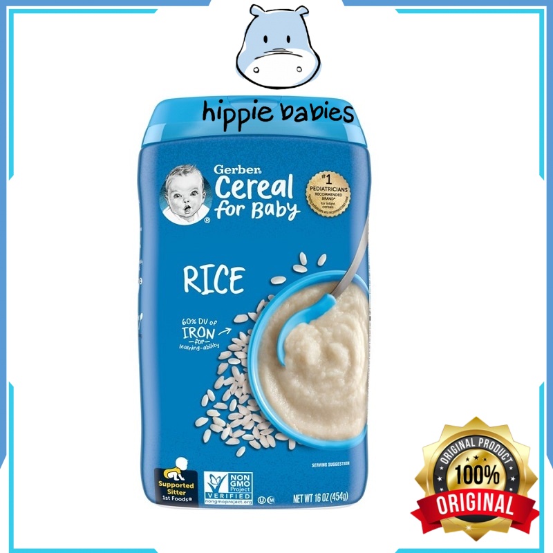 Gerber Cereal- 1st Foods Rice Single Grain 454g (16 oz) | Shopee Malaysia
