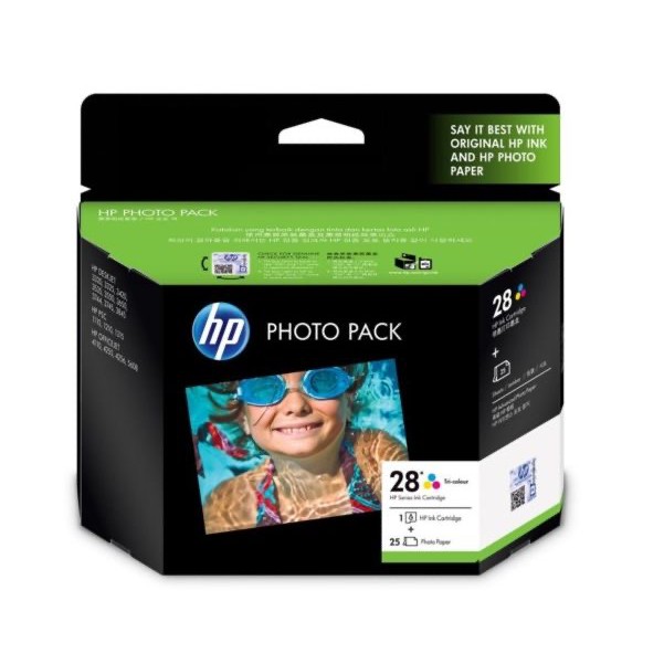 (Expired Ink) HP ink Cartridge 28 Tri Colour Photo Pack (Value Pack