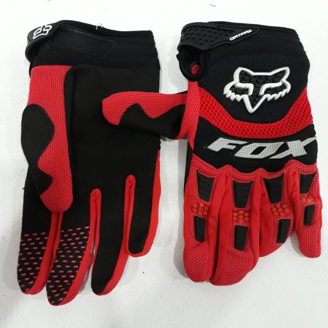 FOX Racing Red/Black/Orange Dirtpaw Race Glove | Shopee Malaysia