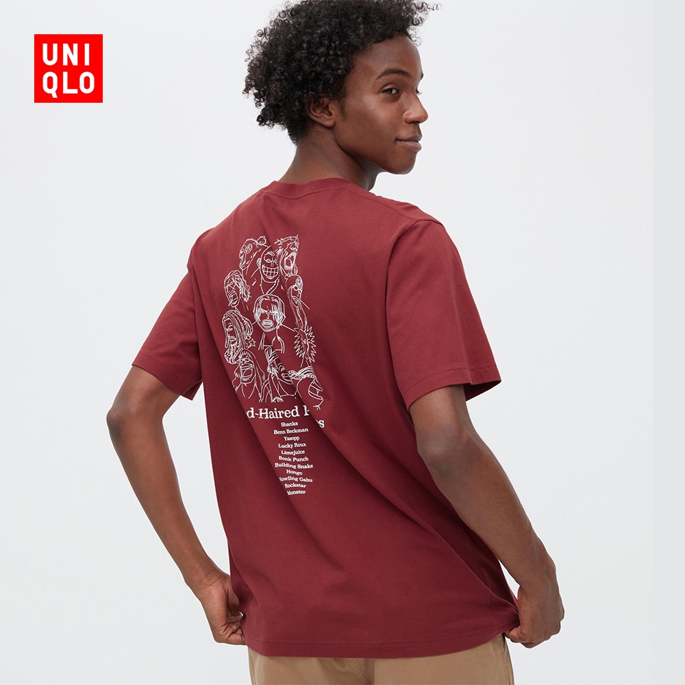 Uniqlo red t shirt sales