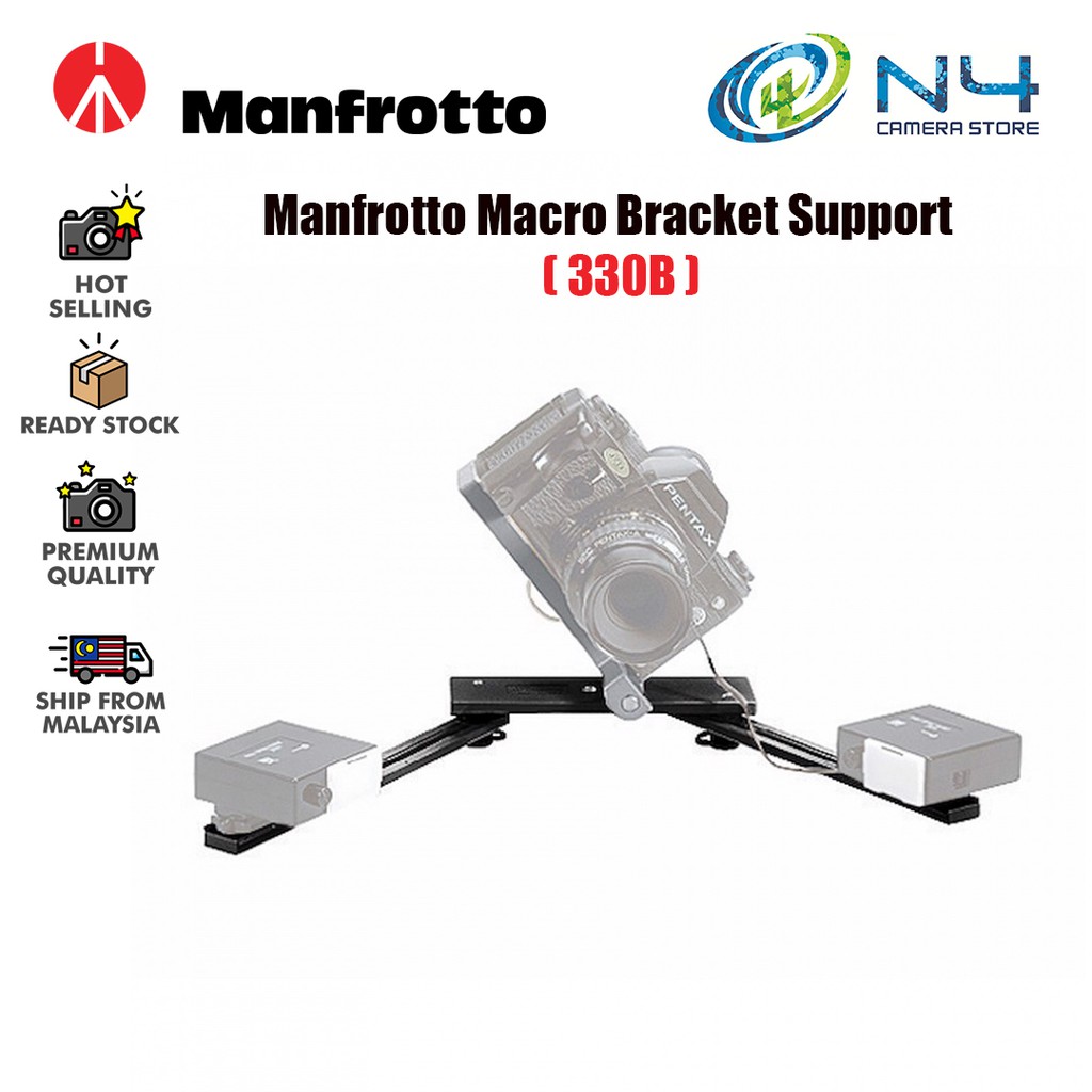 Support Manfrotto 330B Pour Flash Macro – Barrette ART 330