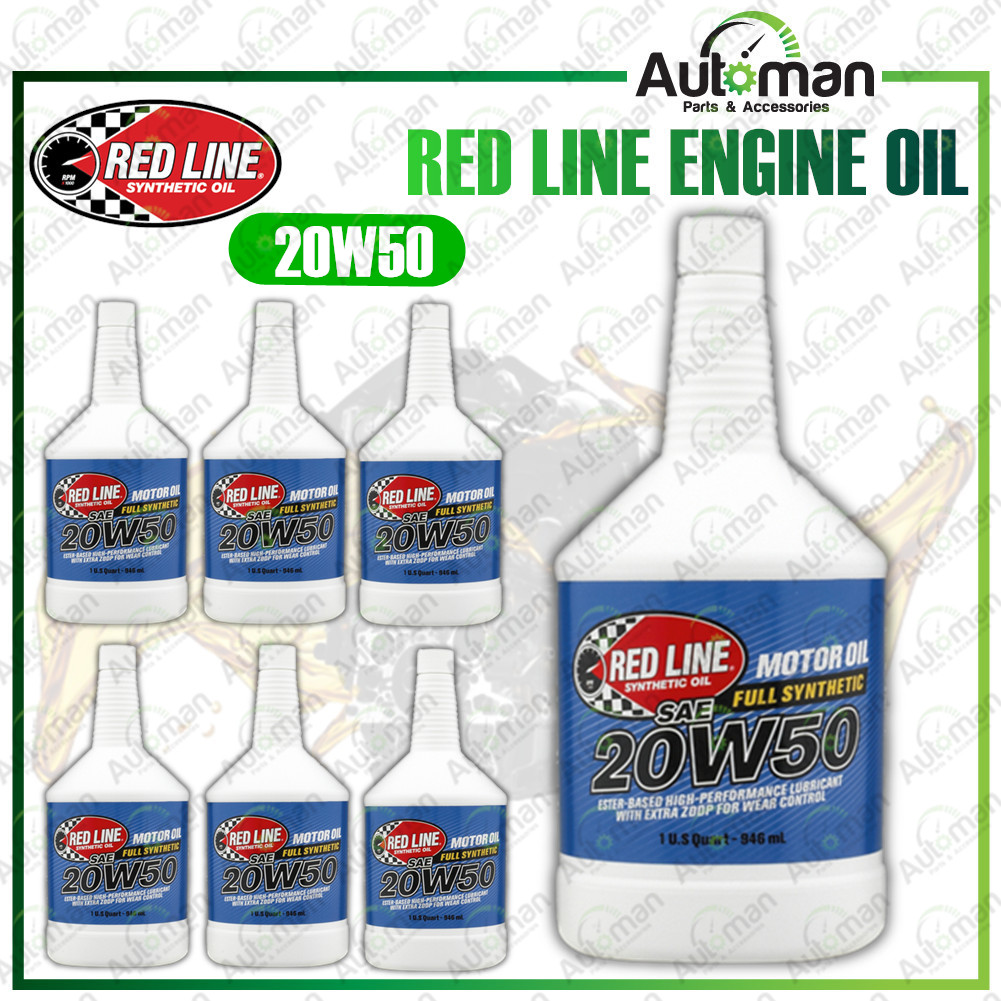 Redline Red Line 20W50 Fully Synthetic Engine Motor Oil Shopee Malaysia