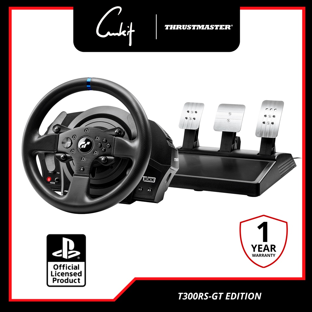 MY Warranty 1 Year] Thrustmaster T300RS GT Edition PS4 PS5 PC