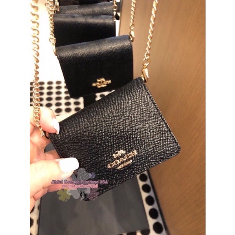 COACH MINI WALLET ON A CHAIN 