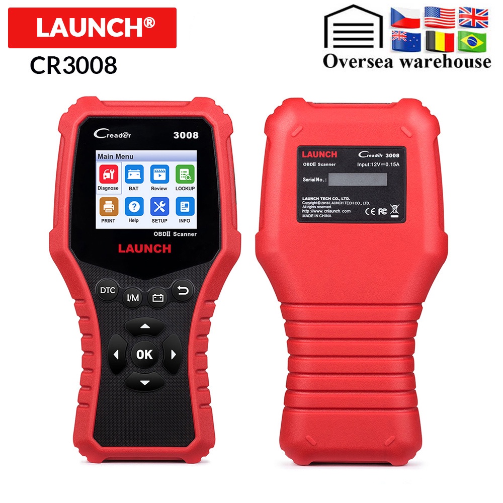 Auto Creader LAUNCH CR3008 OBD2 EOBD Car Fault Code Reader Scanner PK