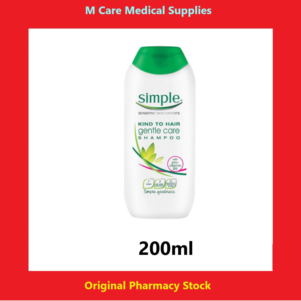 Simple Kind to Hair Gentle Care Shampoo (200ml) Shopee Malaysia