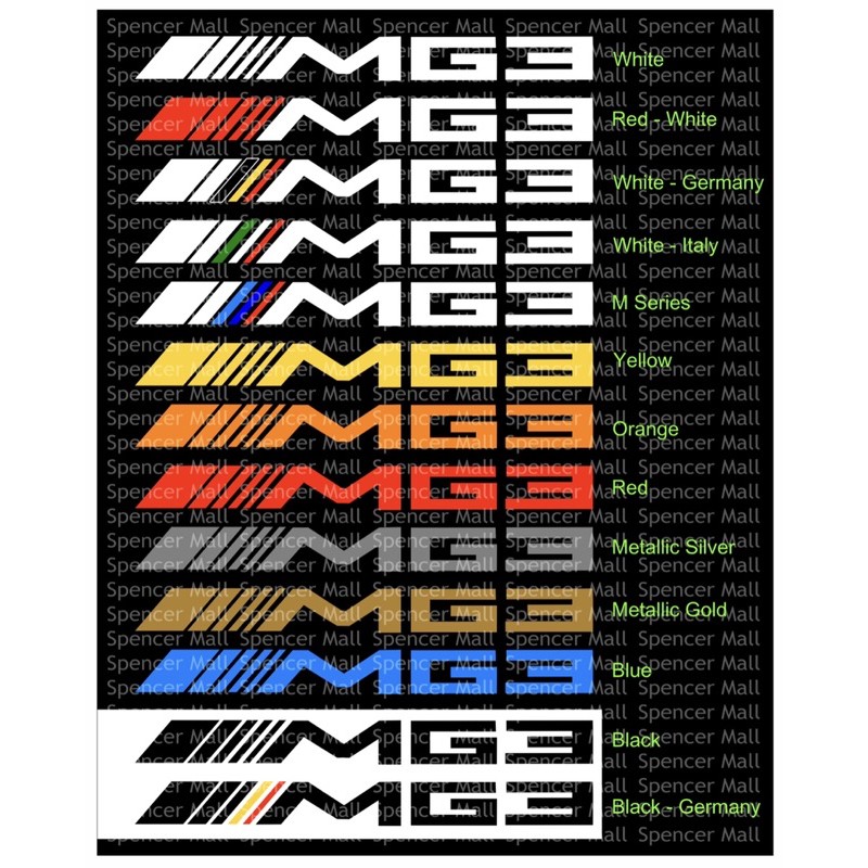 [READY STOCK]S105# Myvi Windscreen Stickers MG3 (no background ...