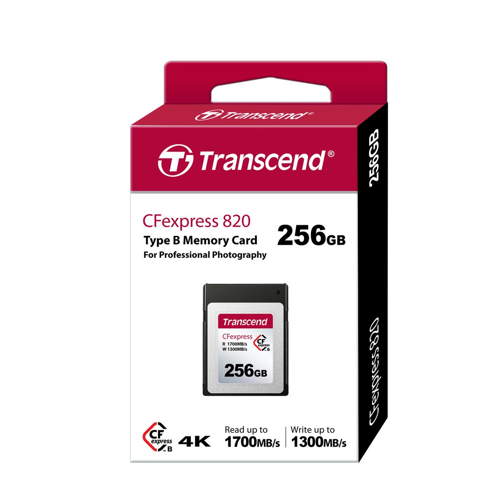 Transcend CFexpress 820 Card Type B - 256GB,512GB (TS***GCFE820 ...