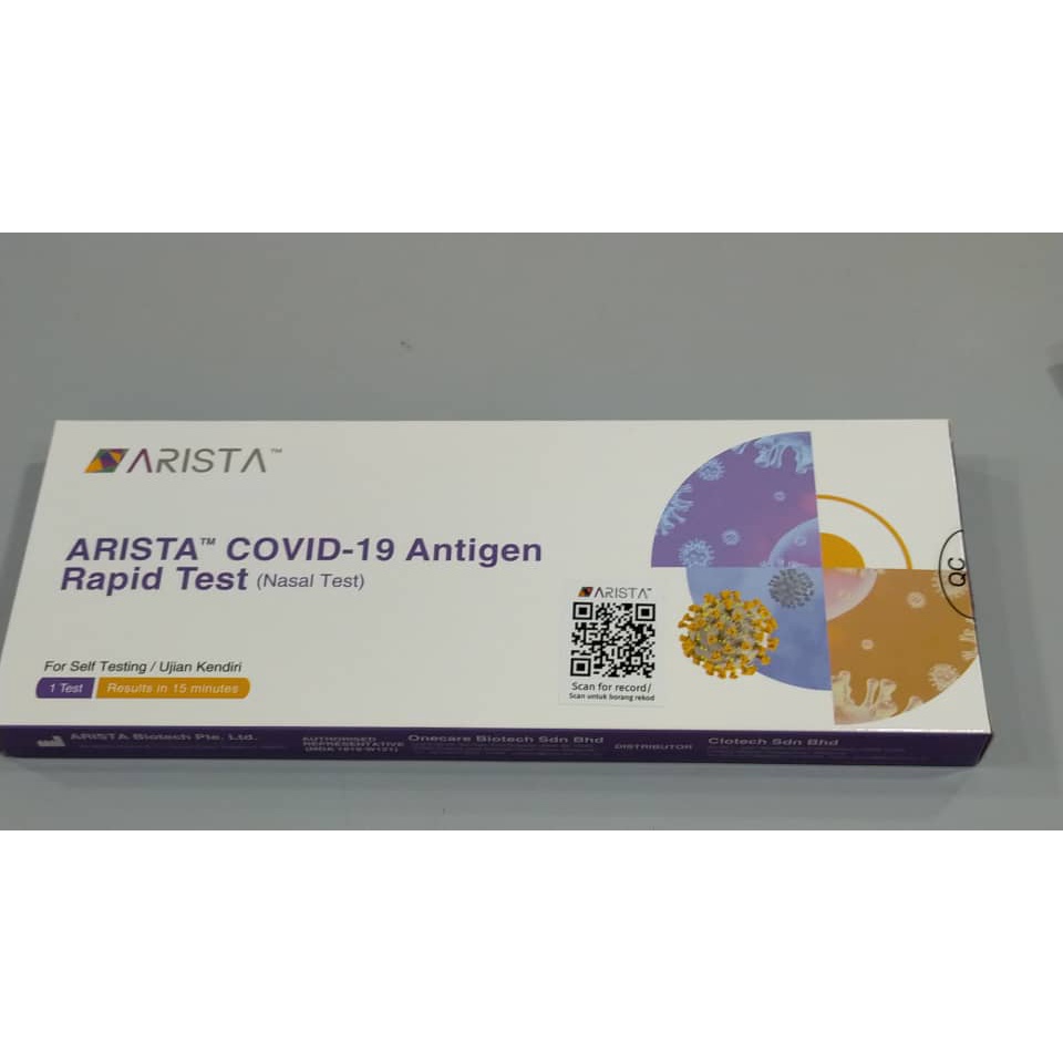ARISTA ANTIGEN RAPID TEST/COVID 19 HOME TEST KIT/COVID 19 SELF TEST KIT