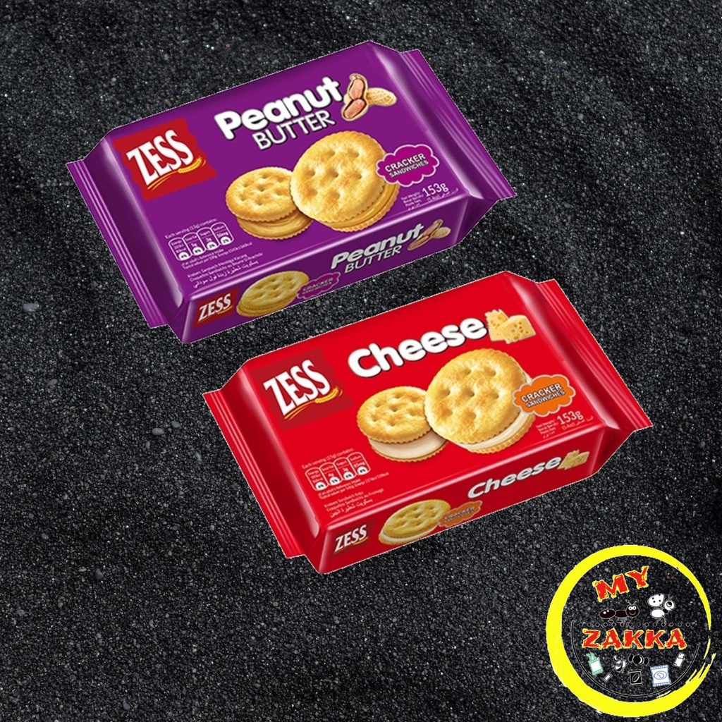 [MZK] ZESS Sandwich Crackers 153gm (Cheese/Peanut Butter) Shopee Malaysia