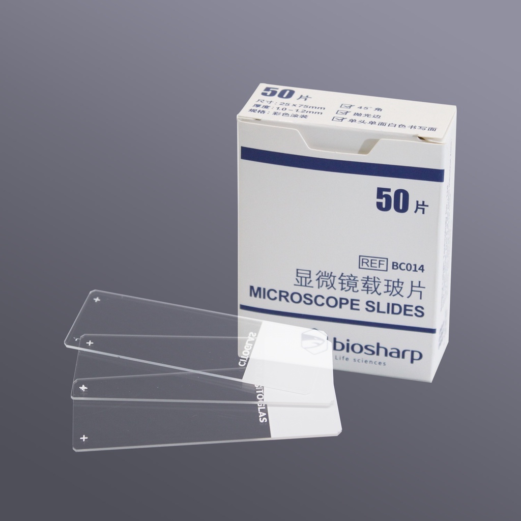 BIOSHARP Microscope Slides, Single Frosted End Slides, Adhesion