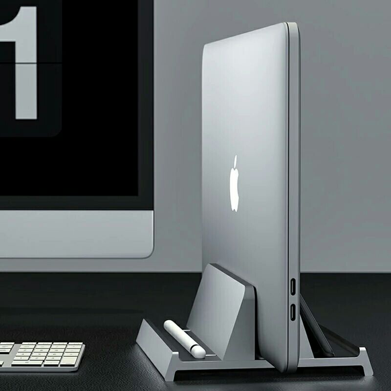 CrossLine Aluminium 3 IN 1 Vertical Laptop Stand Laptop Holder ...