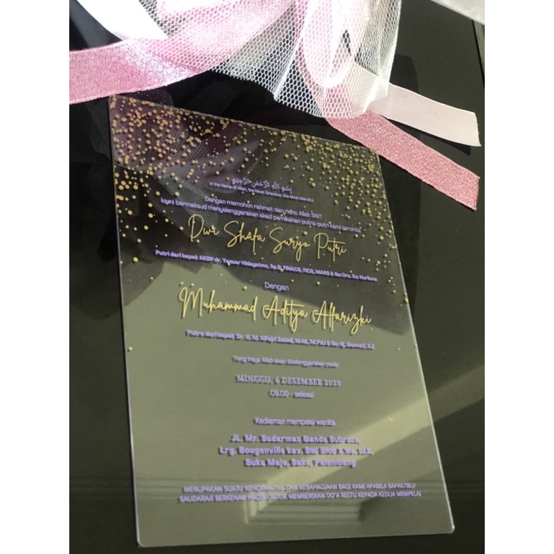 2mm thick acrylic invitation card, acrylic invitation card, acrylic ...