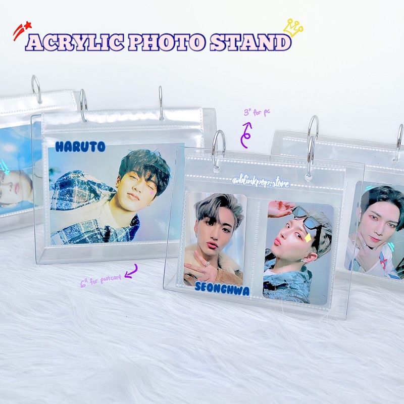 Ready Stock Kpop Acrylic Photo Stand High Quality Photocard Stand Postcard Stand Shopee 4450