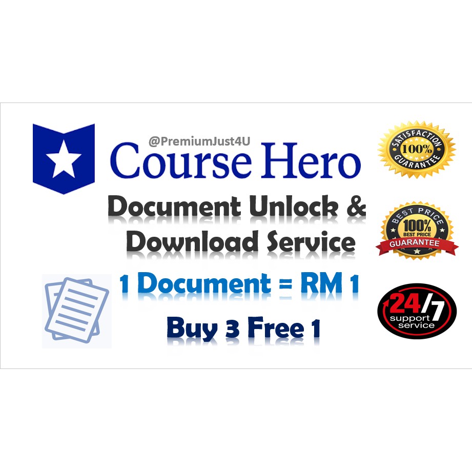 Course Hero Document Unlock And Download Service | Shopee Malaysia