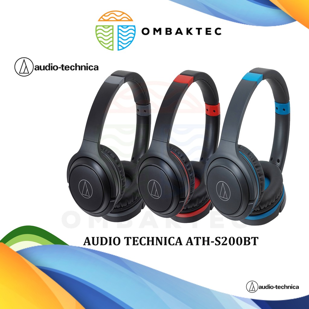 Audio Technica ATH S200BT ATHS200BT S200BT Bluetooth Wireless On Ear Headphones with Built In Mic Shopee Malaysia