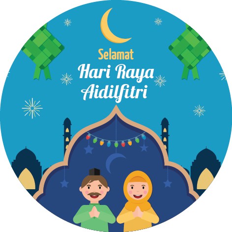 Sticker Hari Raya Aidilfitri - Eid Mubarak - Hari Raya Puasa | Shopee ...