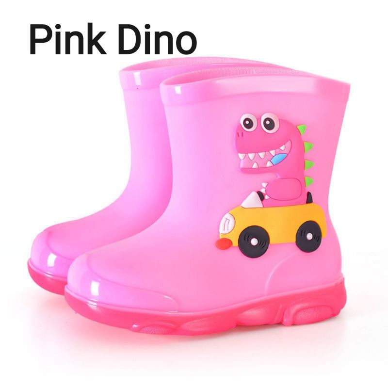 Baby Kids Boots Waterproof Rain Shoes Boots 1-8yrs Dinosaur Cartoon ...