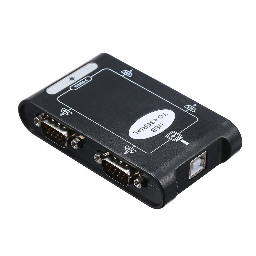 USB2.0 to 4-Port RS232 Adapter Serial DB9 COM Converter Card I/O ...