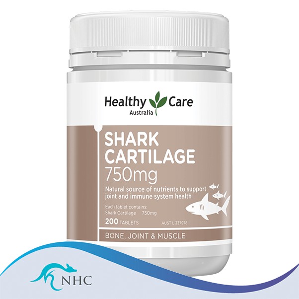 Healthy Care Shark Cartilage 750mg 200 Tablets (Exp 12/2025) | Shopee