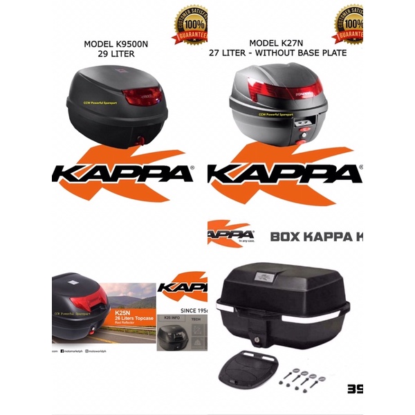 Kappa Box Top Box K39N K25N K27N K9500N K39N Givi Top Box XMAX NMAX NVX ...