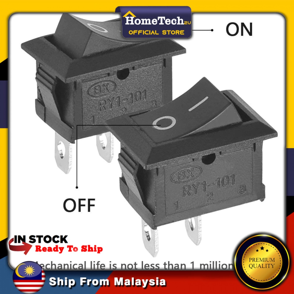 Mini Switch ON-OFF KCD1 15*21mm 2pin Ship Type Switch 6A 250V 10A 125V ...