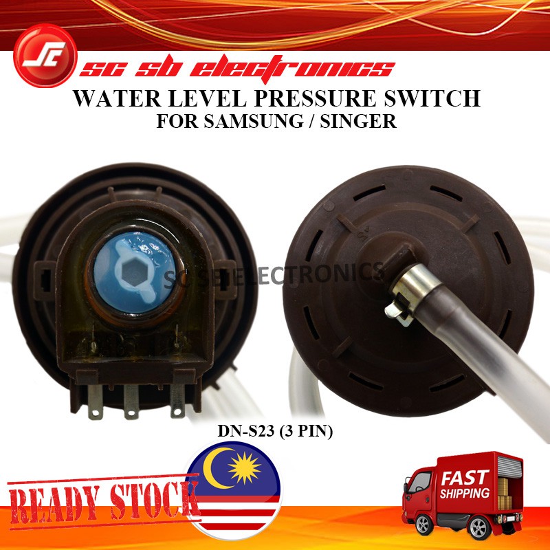 SAMSUNG SINGER 3 PIN WASHING MACHINE SPARE PART REPLACEMENT WATER LEVEL ...