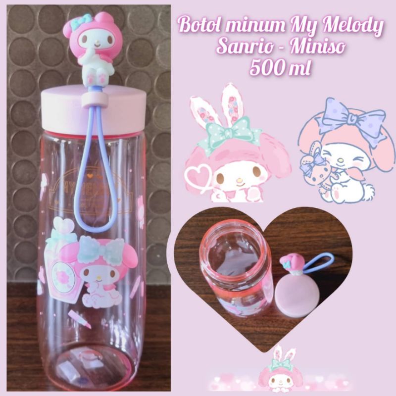 My melody sanrio miniso Drink Bottle 500ml | Shopee Malaysia