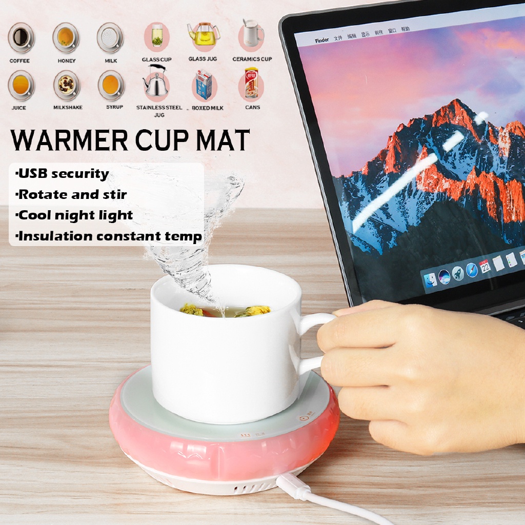 3in1 Stirring Machine Warmer Mat Cup Pad Heating Cup