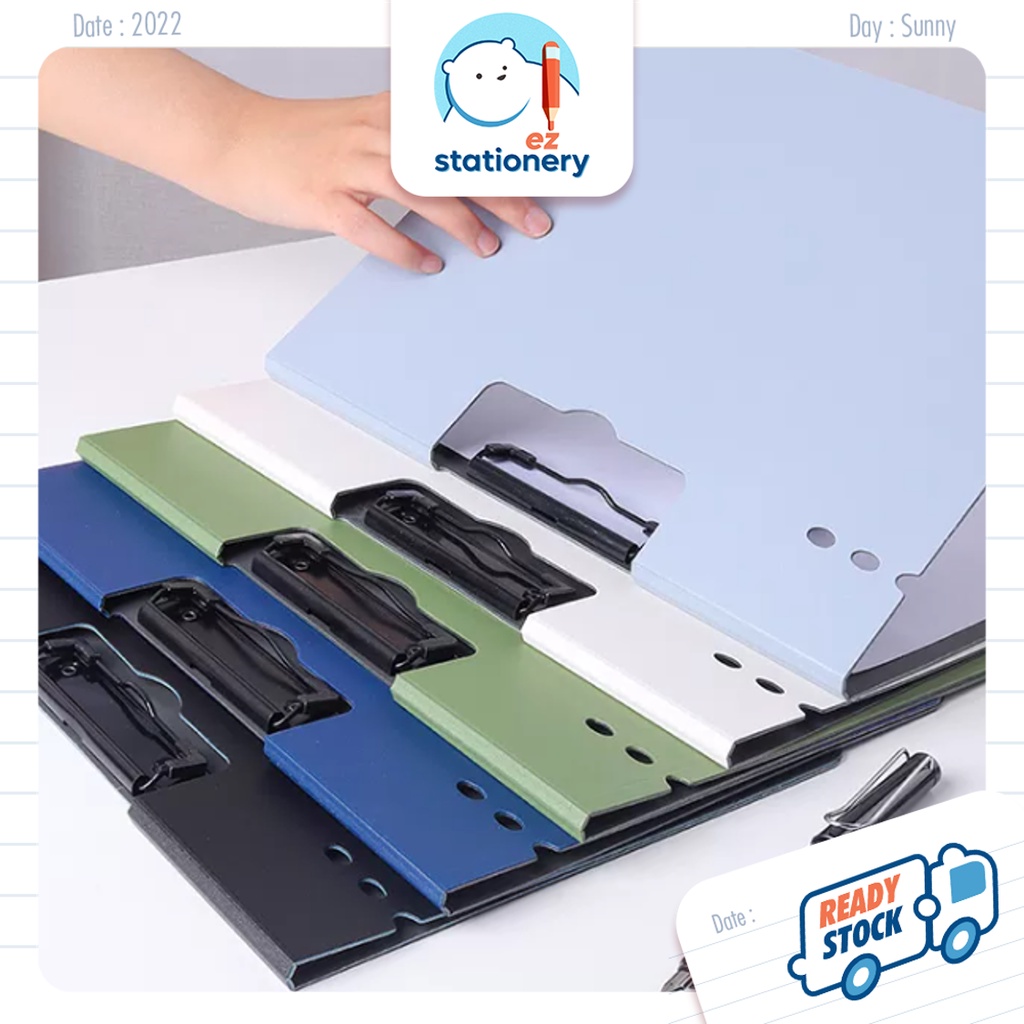 🇲🇾 Ready Stock A4 Clipboard Folder Clip File Folder Clipboard Office ...