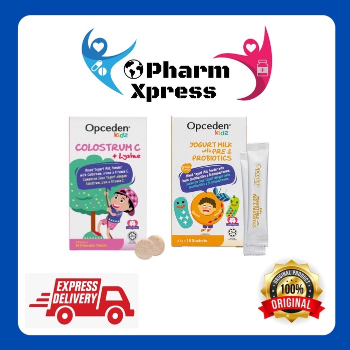 OPCEDEN KIDZ - COLOSTRUM C + LYSINE 60's/ KIDS YOGHURT MILK WITH PRE ...