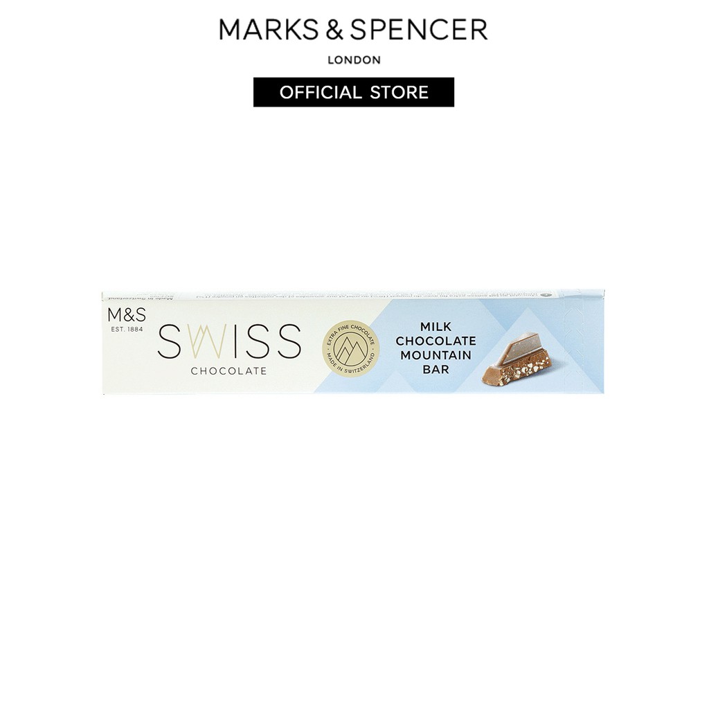 M&S Swiss Milk Chocolate Mountain Bar 100G Shopee Malaysia