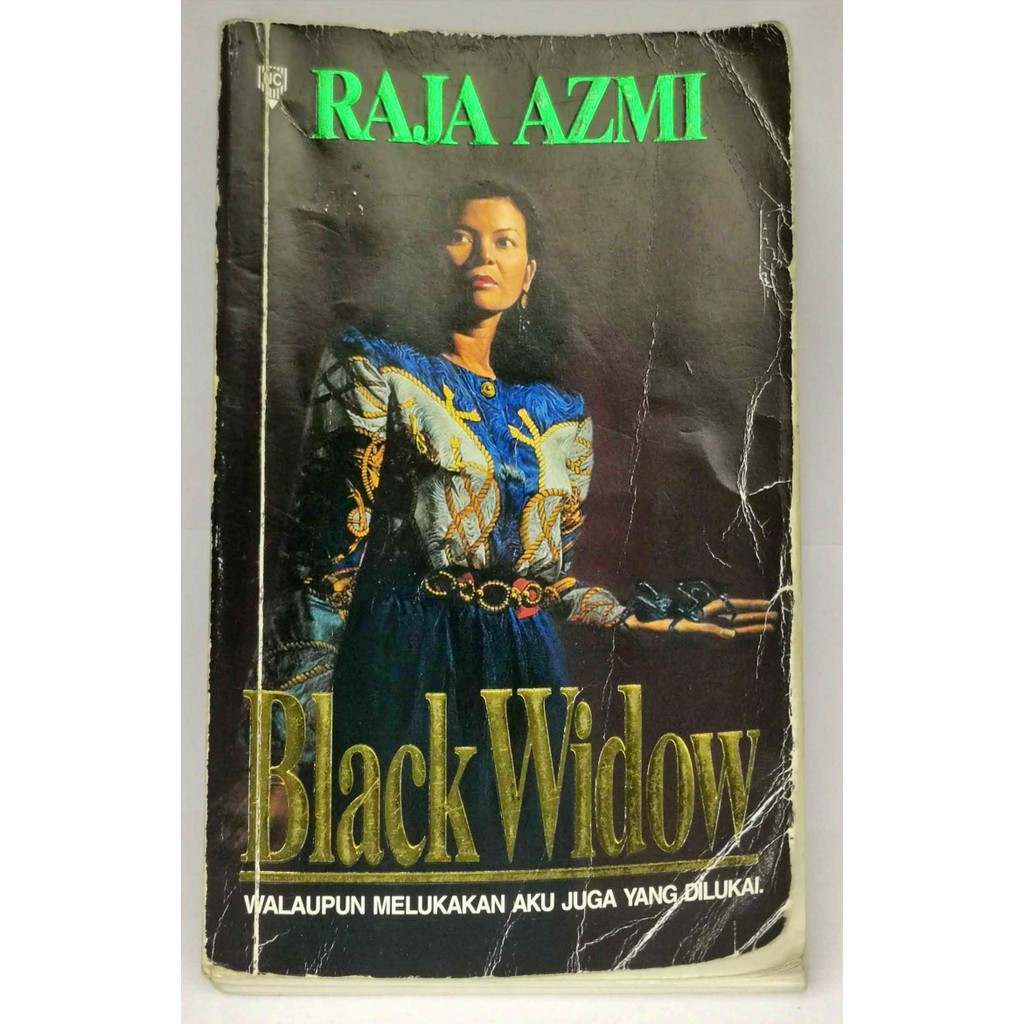 BLACK WIDOW -RAJA AZMI [ ORIGINAL BOOK COVER] VINTAGE NOVEL | Shopee ...