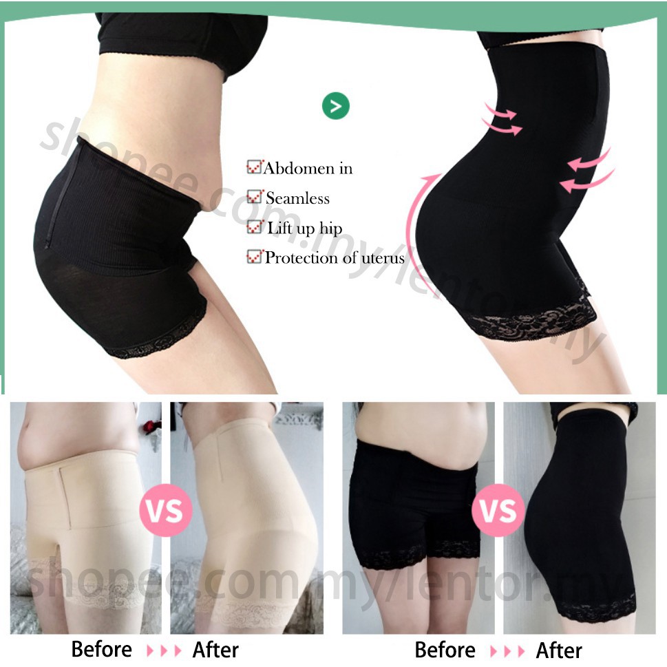 Women's High Waist Tummy Control Panties Postpartum Shapewear Body Shaper  Butt Lift Graphene Antibacterial Underwear