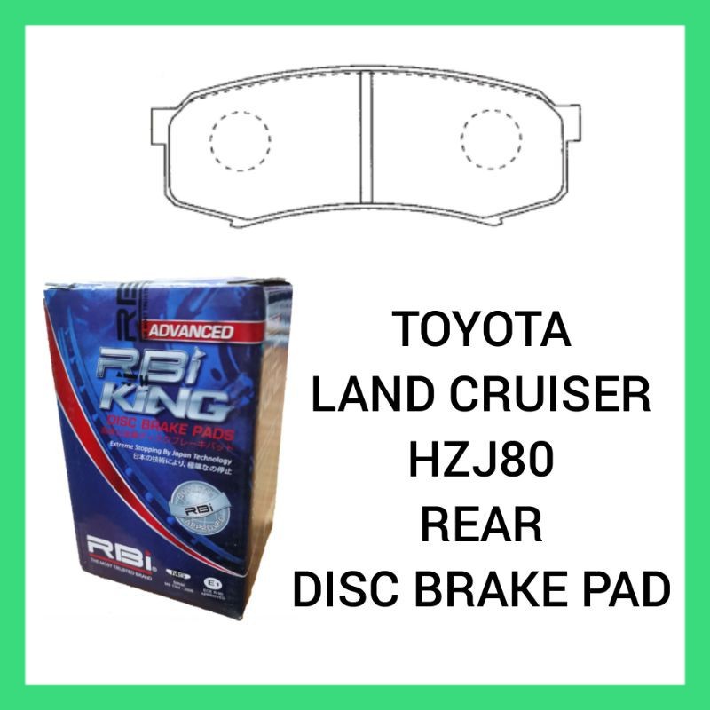 TOYOTA PRADO LAND CRUISER HZJ80 REAR DISC BRAKE PAD | Shopee Malaysia