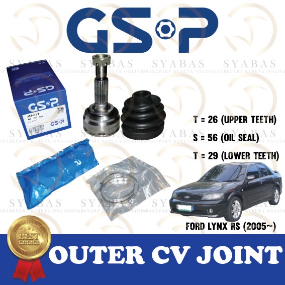 FORD LASER LYNX RS 2.0 (2005) OUTER GSP CV JOINT FULL SET (1 PCS