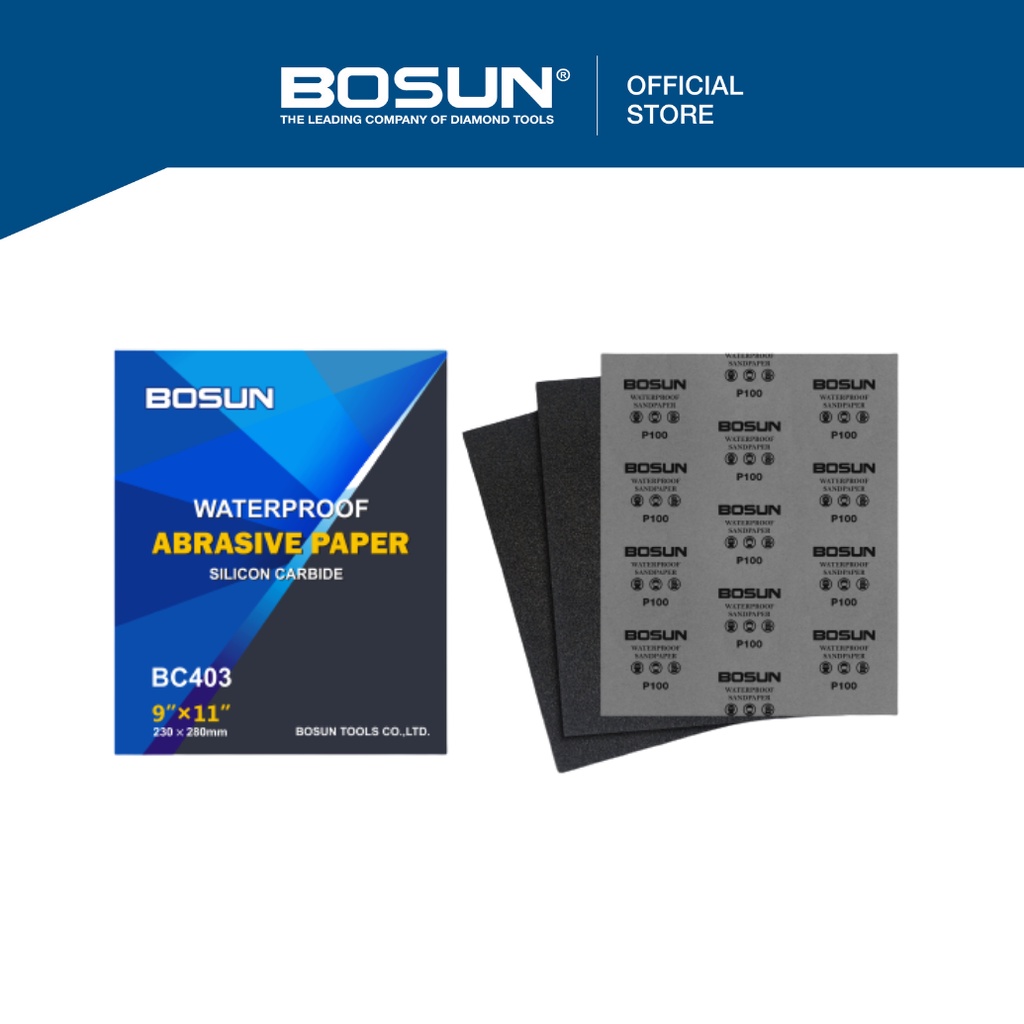 BOSUN Abrasive Paper Waterproof Wet Dry Abrasive Sandpaper Abrasive