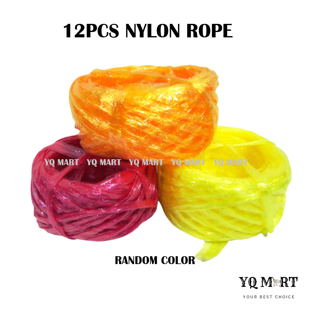 12PCS Nylon Rope/ Thick Plastic Rope/ Tali Rafia