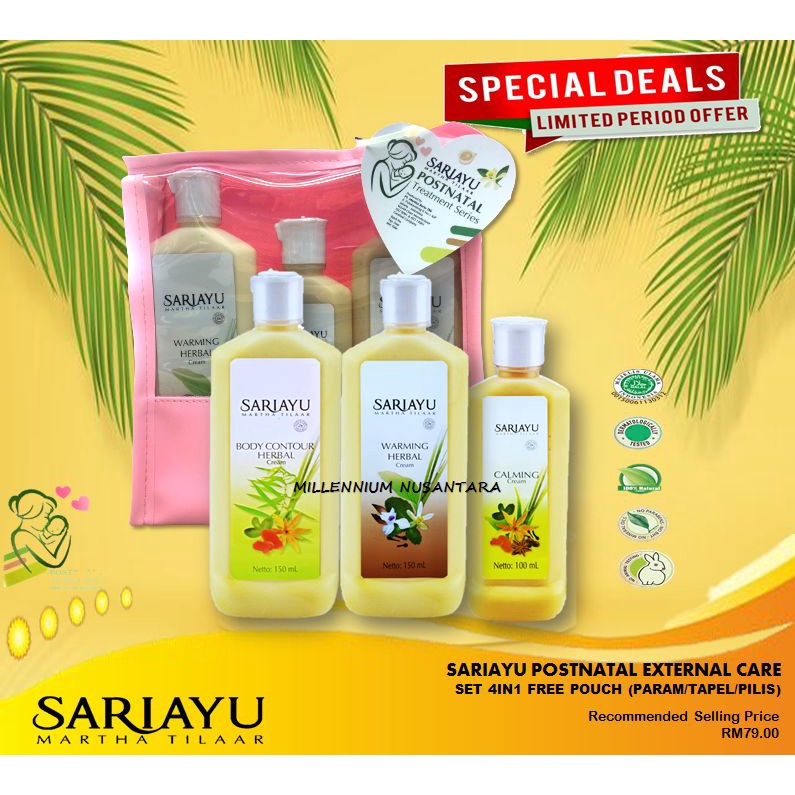 Sariayu Set Habis Bersalin Economy Pack Tapel Pilis And Param No