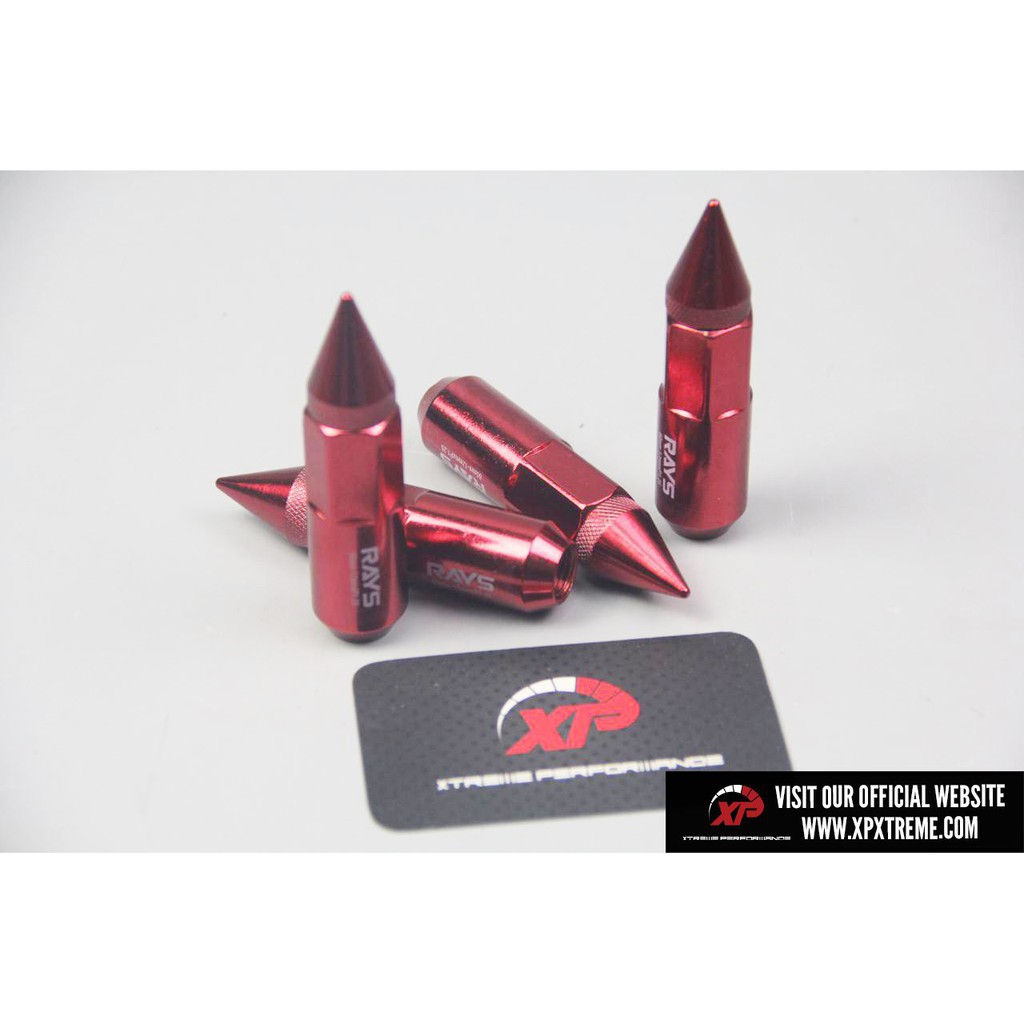 NNR Steel Spike Red Lug Nuts - Premium Wheel Accessory main image 0