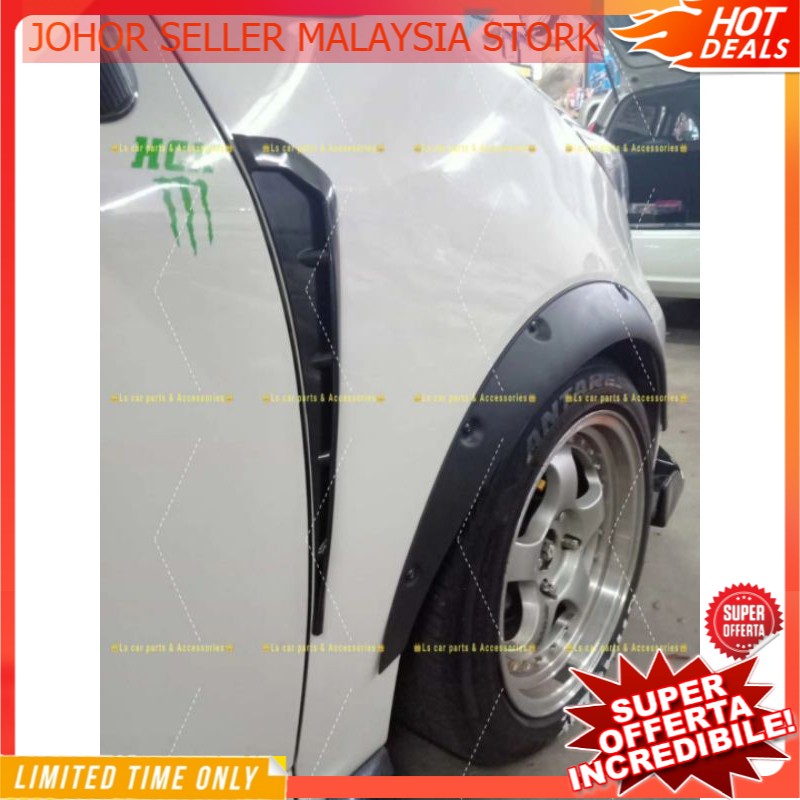 Fender Side Vent Cover Air Flow Turbo Intake Trim Front Evo Type Engine ...