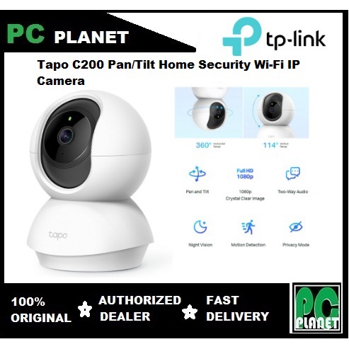 TP-LINK Tapo C200 / TAPO C210 / TAPO C212 Pan/Tilt Home Security Wi-Fi IP  Camera